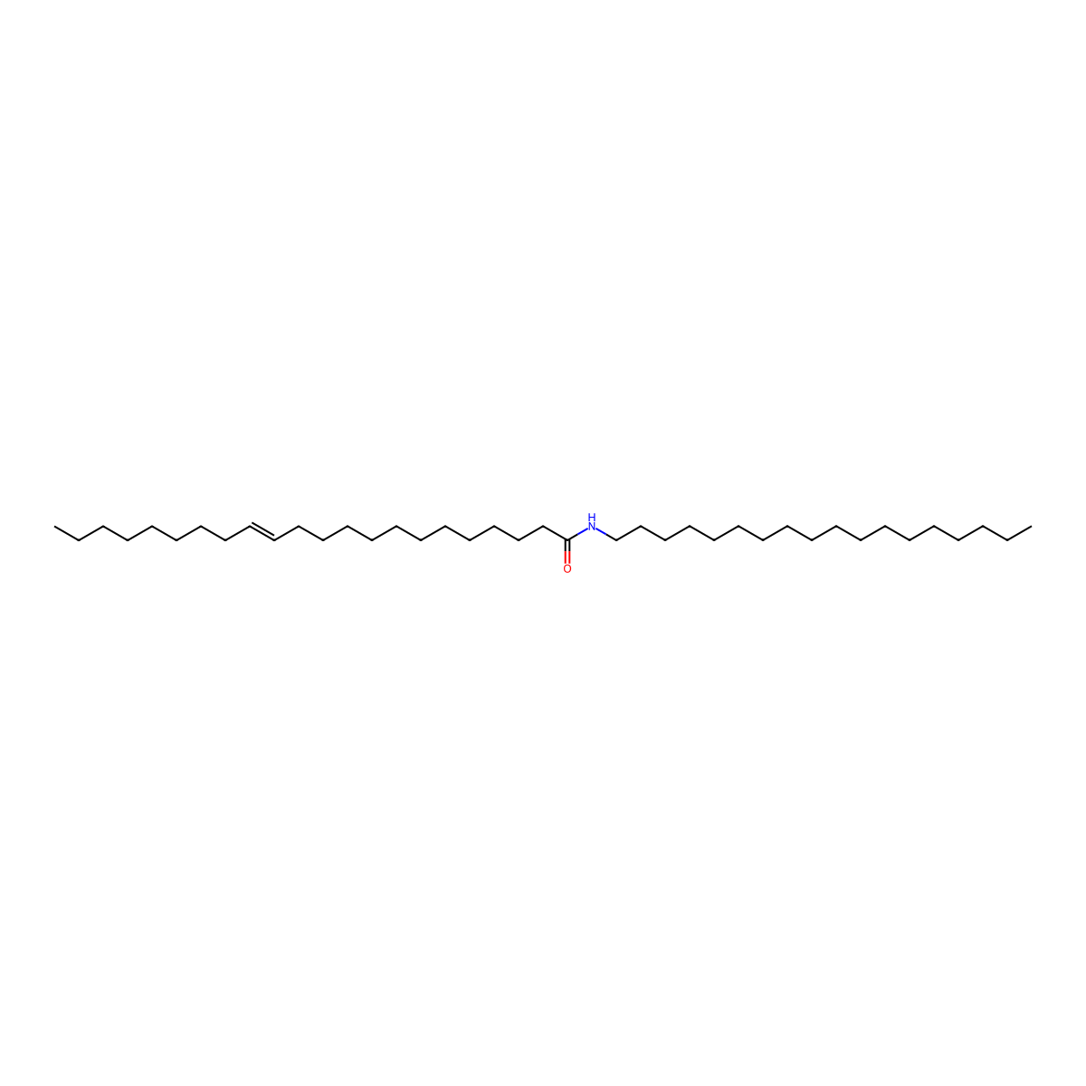 Stearyl erucamide molecular structure, CAS 10094-45-8