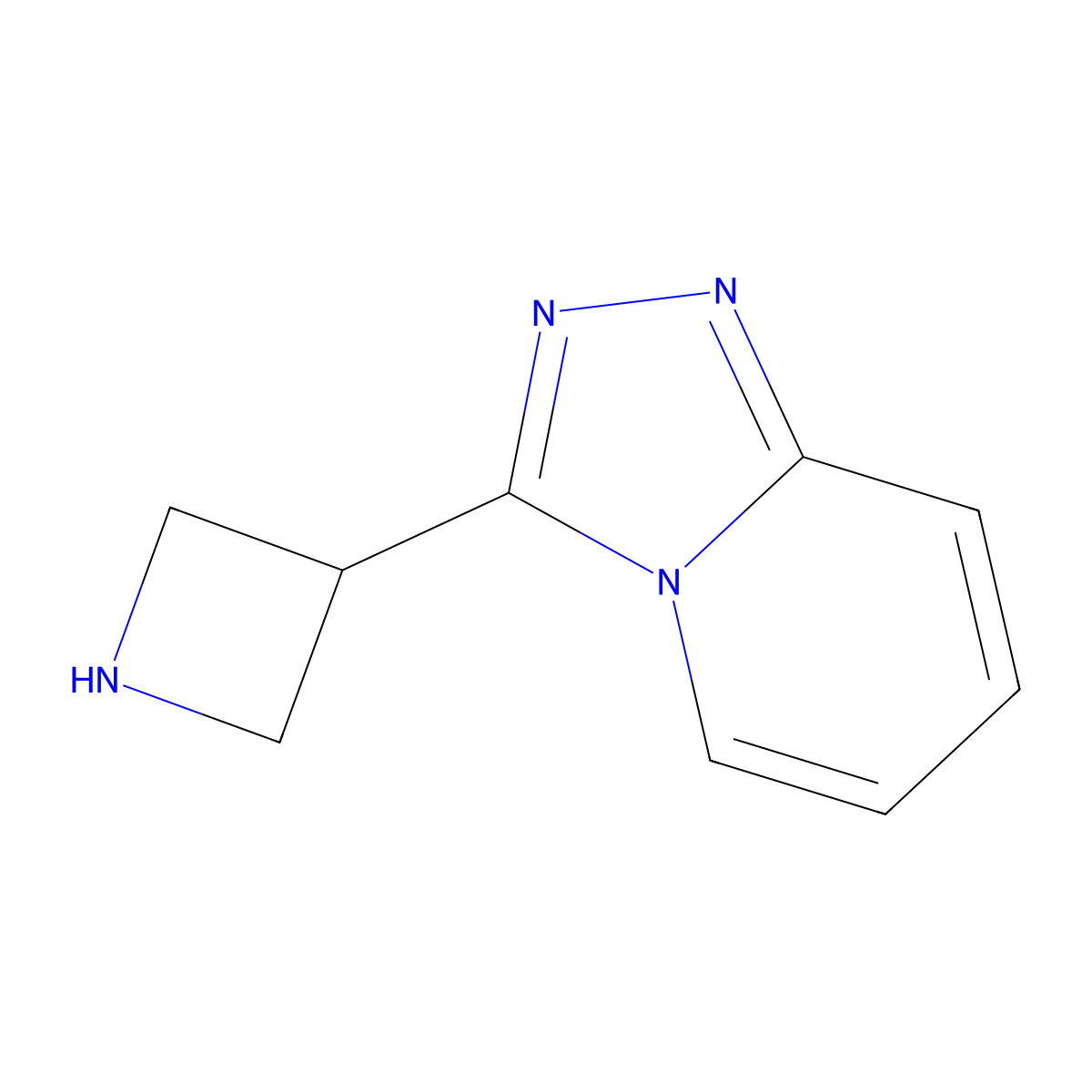 3-{[1,2,4]Triazolo[4,3-a]pyridin-3-yl}azetidine molecular structure, CAS 1009409-60-2