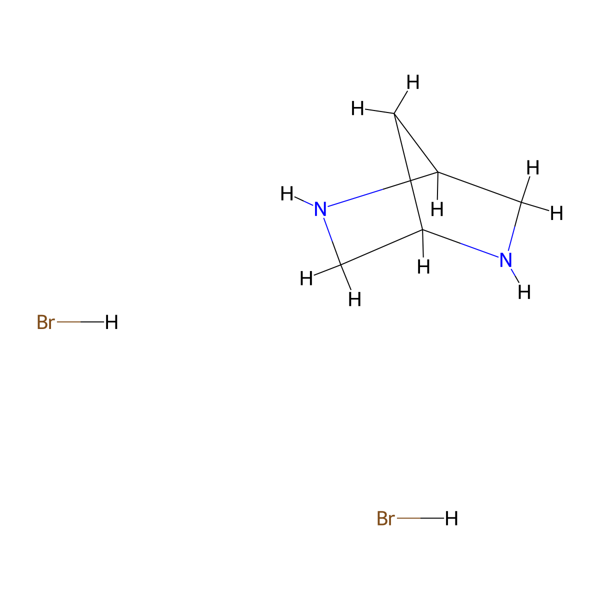2,5-Diazabicyclo[2.2.1]heptane dihydrobromide molecular structure, CAS 100944-14-7
