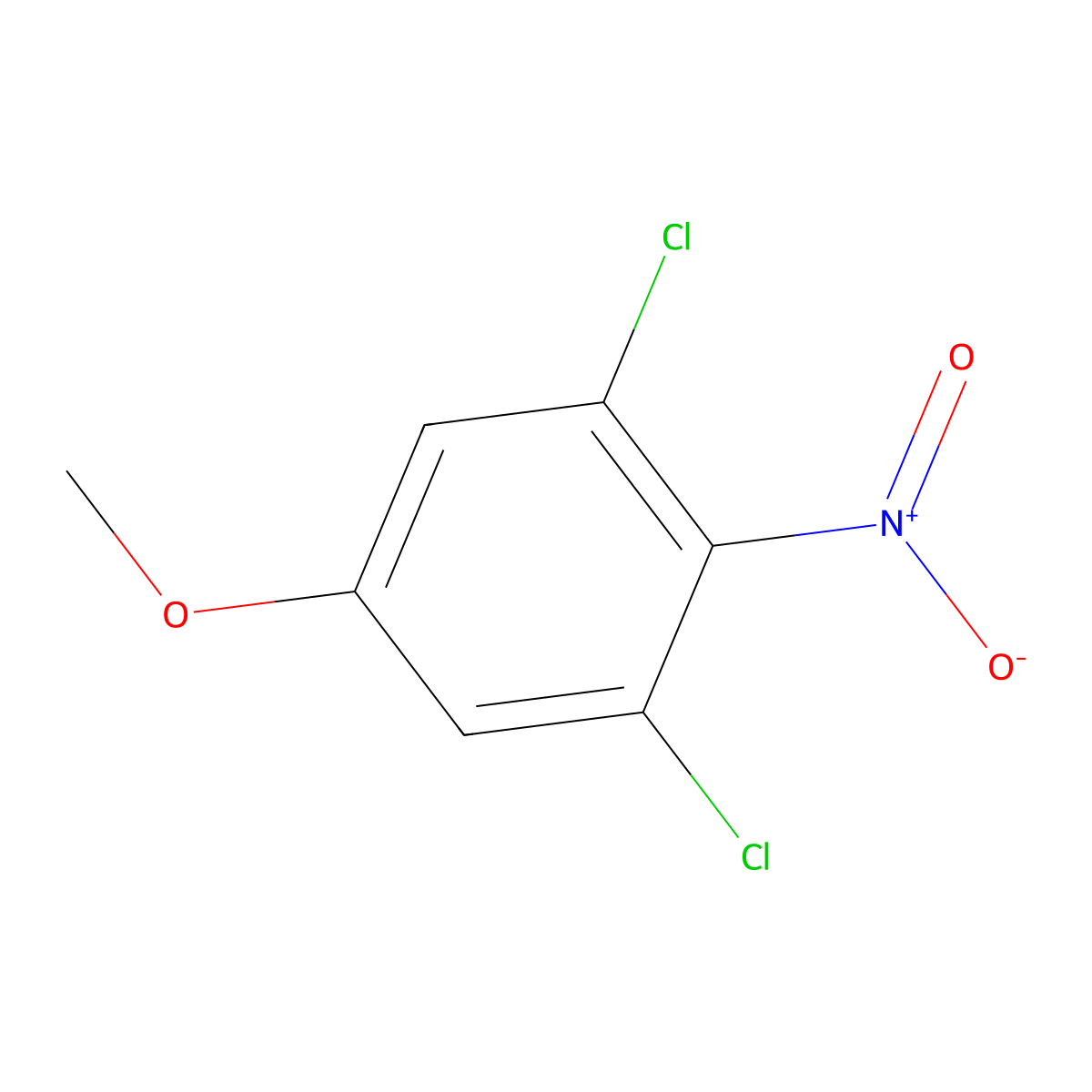 1,3-Dichloro-5-methoxy-2-nitrobenzene molecular structure, CAS 100948-83-2