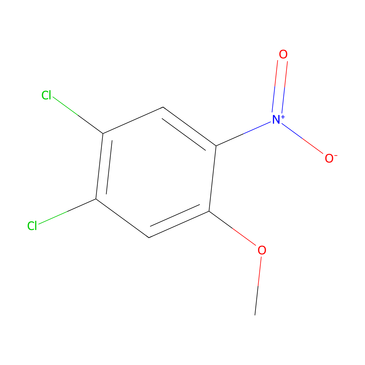 1,2-Dichloro-4-methoxy-5-nitrobenzene molecular structure, CAS 100948-84-3
