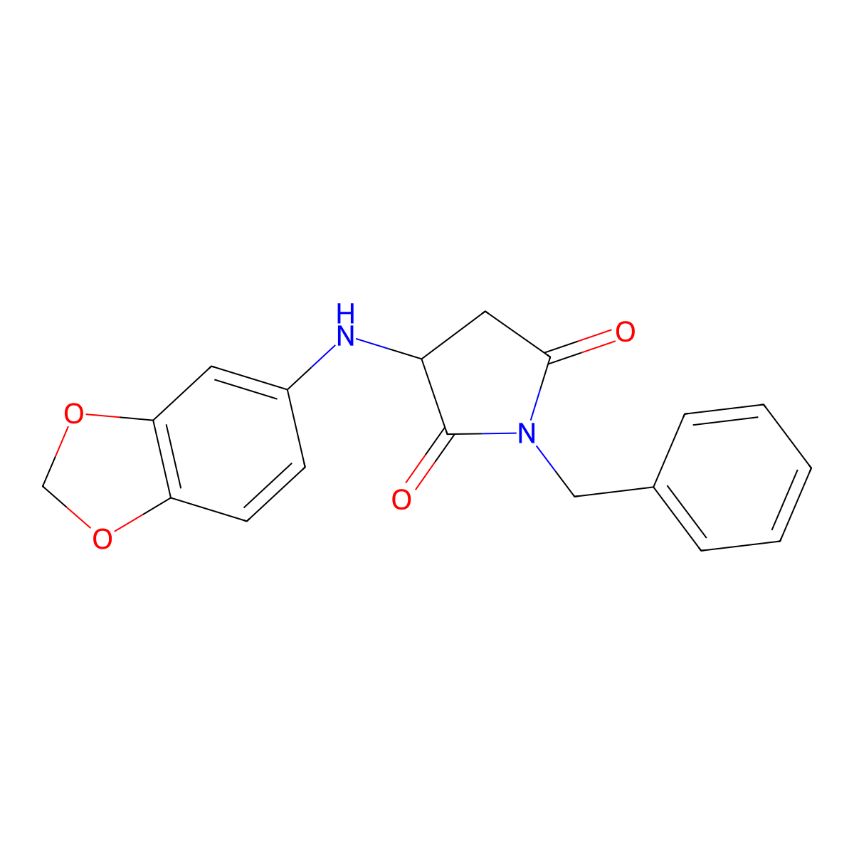 3-(Benzo[d][1,3]dioxol-5-ylamino)-1-benzylpyrrolidine-2,5-dione molecular structure, CAS 1009489-21-7