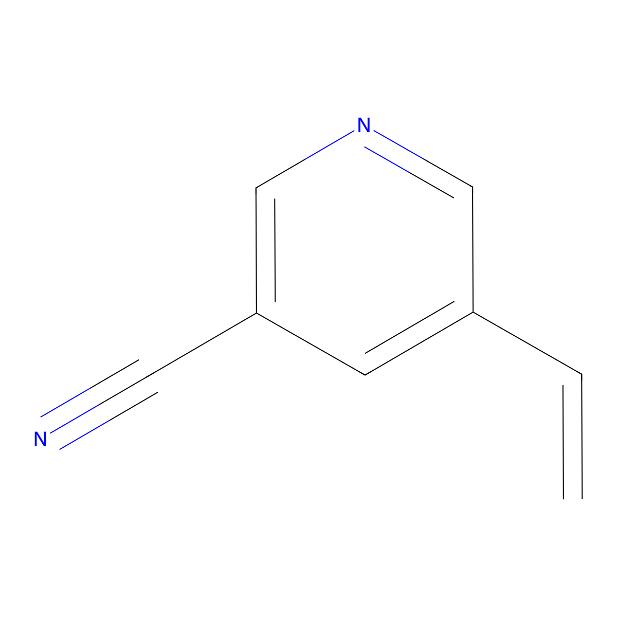 5-Vinylnicotinonitrile molecular structure, CAS 100949-02-8