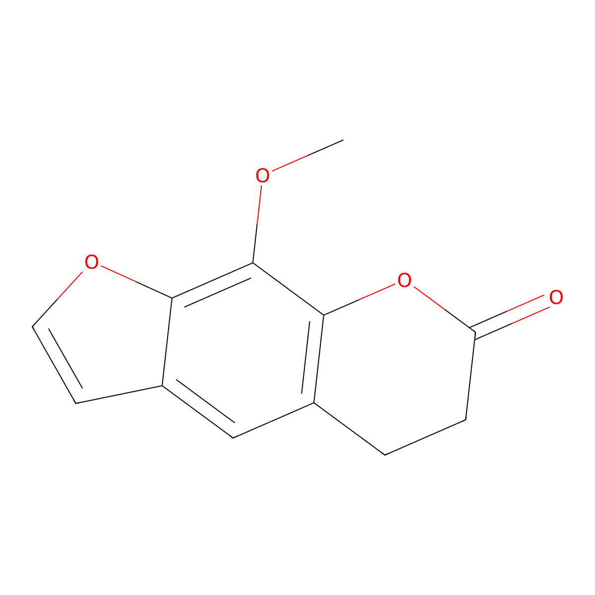 5,6-Dihydro-9-methoxy-7H-furo[3,2-g][1]benzopyran-7-one molecular structure, CAS 100953-16-0