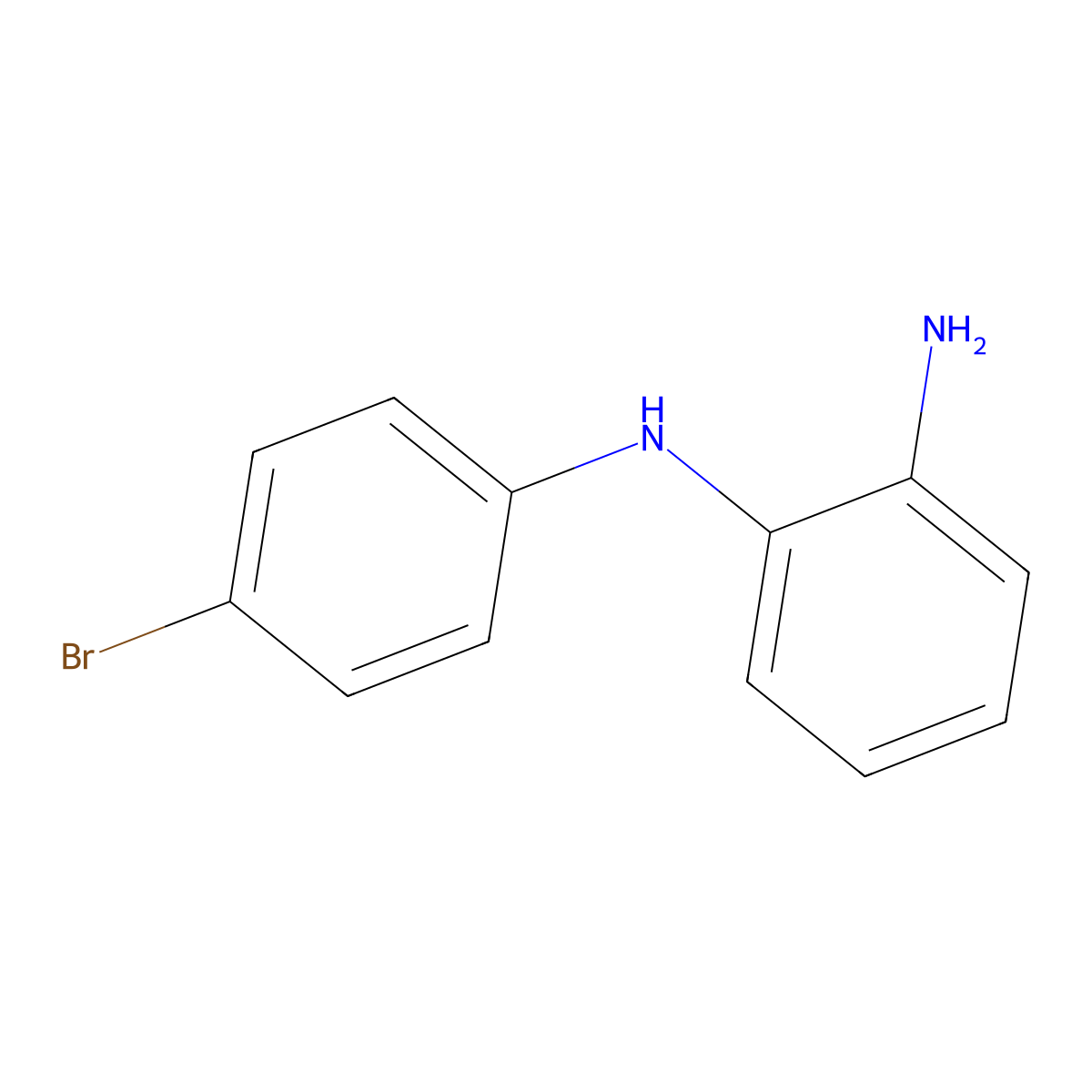 N1-(4-bromophenyl)-1,2-benzenediamine molecular structure, CAS 100953-52-4