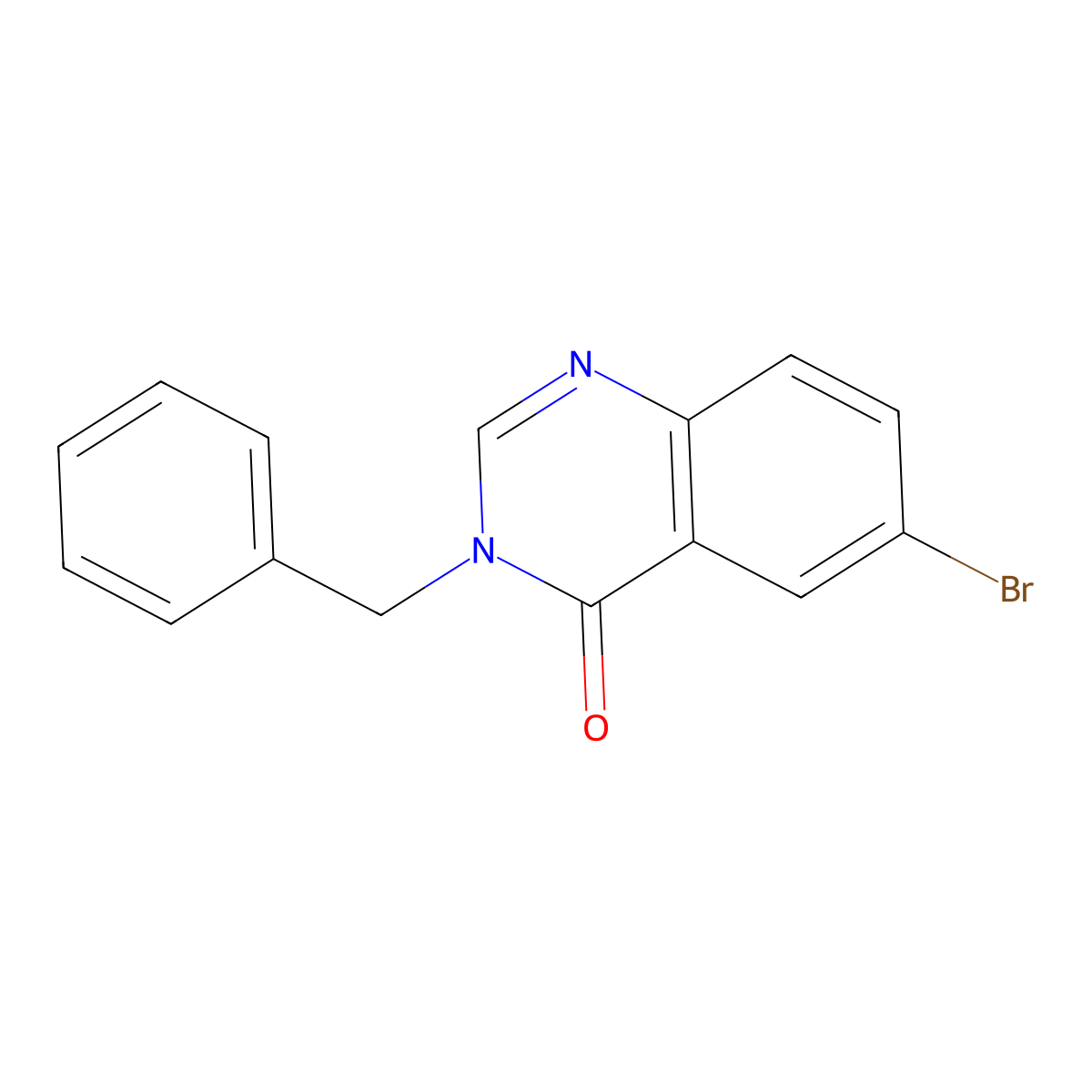 3-benzyl-6-bromoquinazolin-4(3H)-one molecular structure, CAS 100954-32-3
