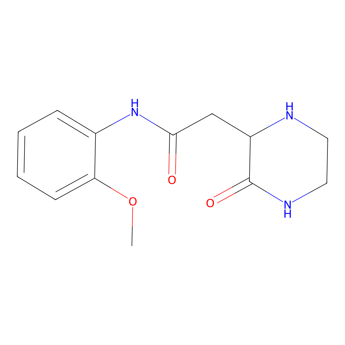 N-(2-methoxyphenyl)-2-(3-oxopiperazin-2-yl)acetamide molecular structure, CAS 1009544-97-1