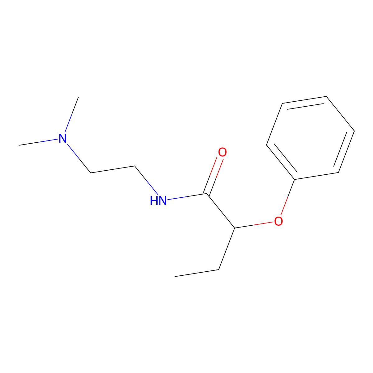 N-[2-(dimethylamino)ethyl]-2-phenoxybutanamide molecular structure, CAS 1009548-16-6