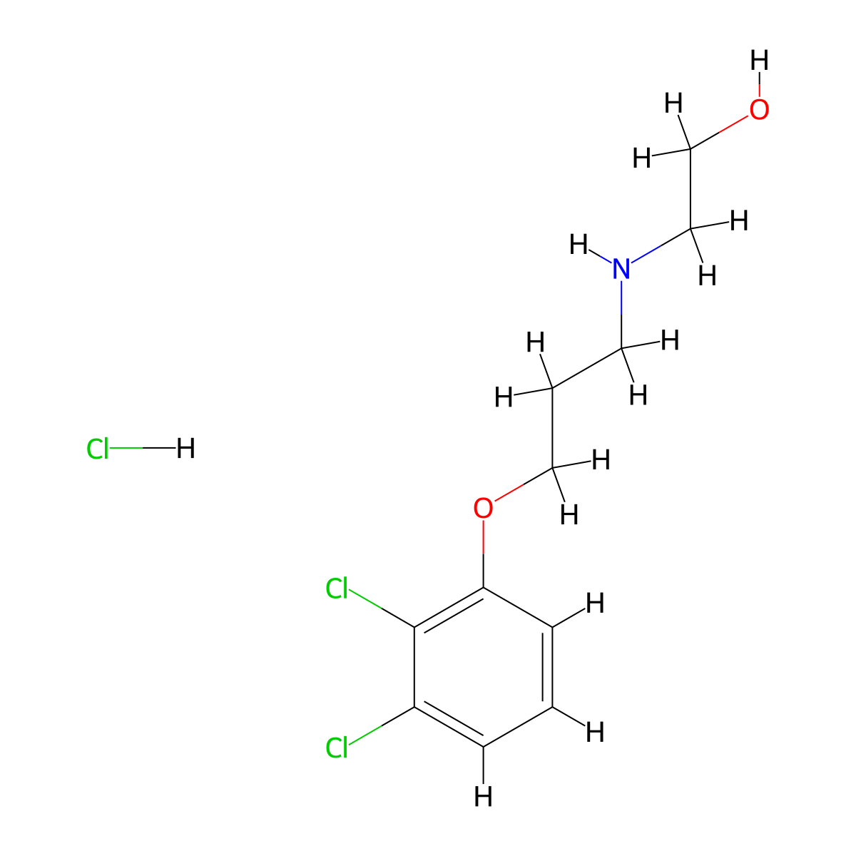 2,3-Dcpe hydrochloride molecular structure, CAS 1009555-55-8