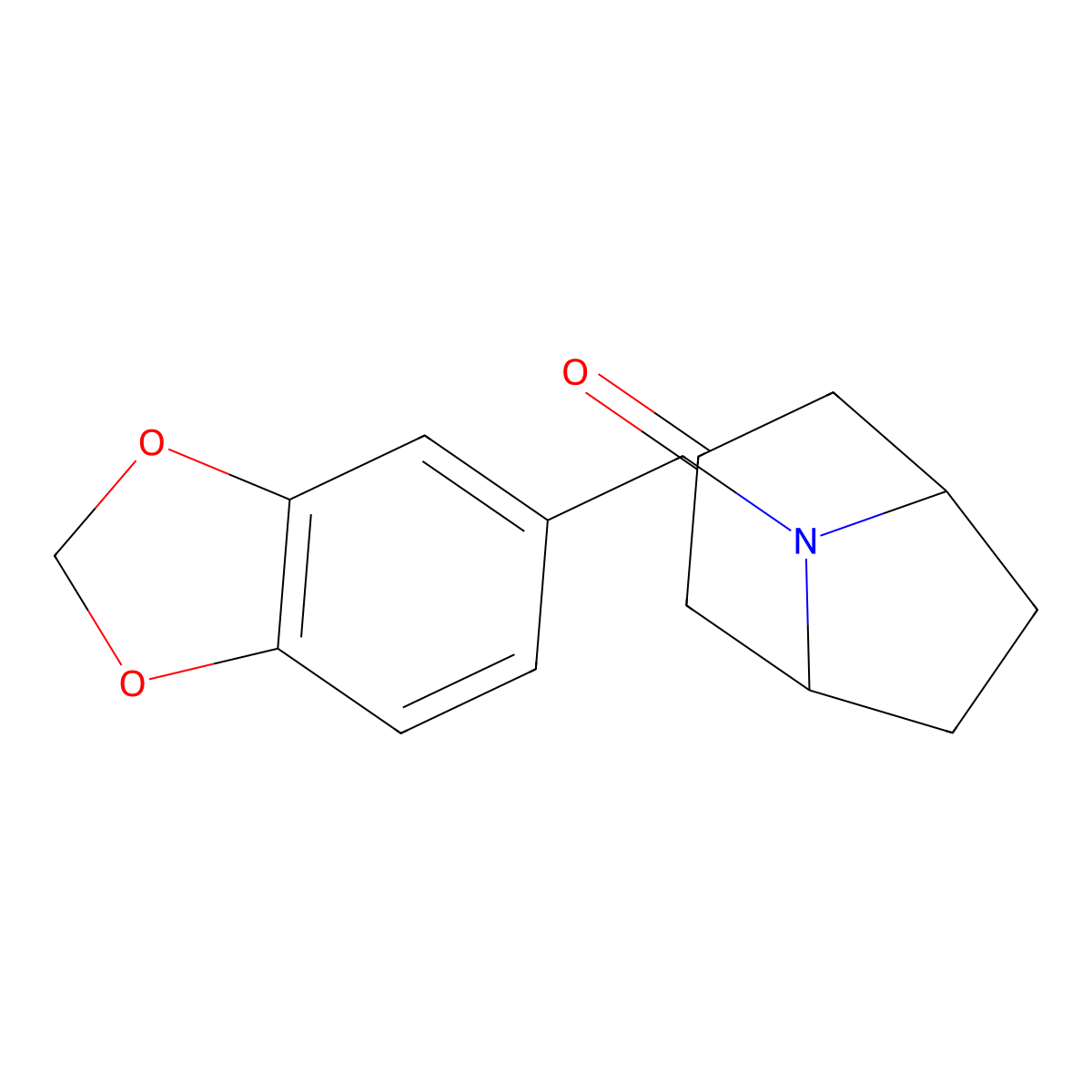 8-[(2H-1,3-Benzodioxol-5-yl)methyl]-8-azabicyclo[3.2.1]octan-3-one molecular structure, CAS 100956-34-1