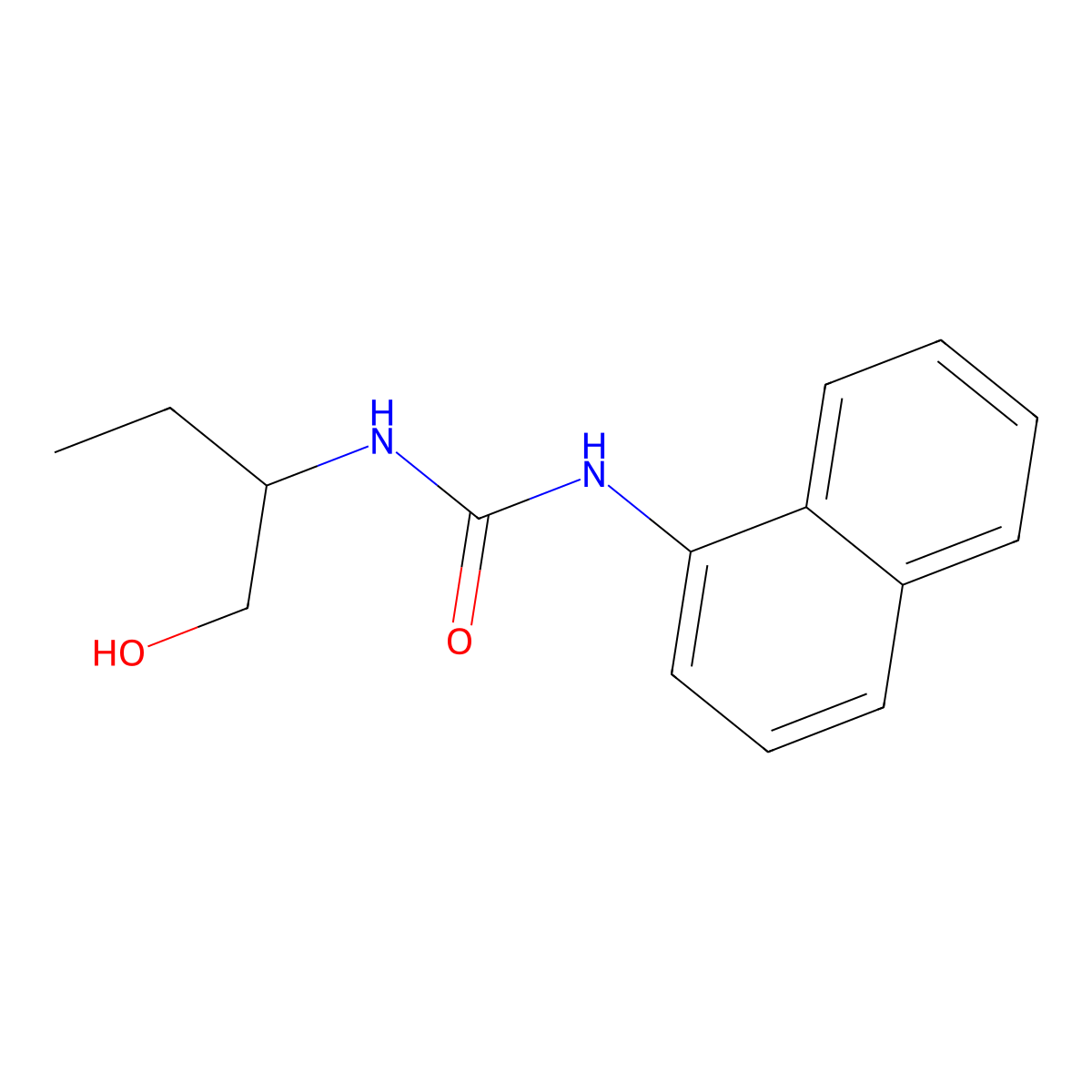 N'-(1-Hydroxybutan-2-yl)-N-naphthalen-1-ylcarbamimidic acid molecular structure, CAS 100957-91-3