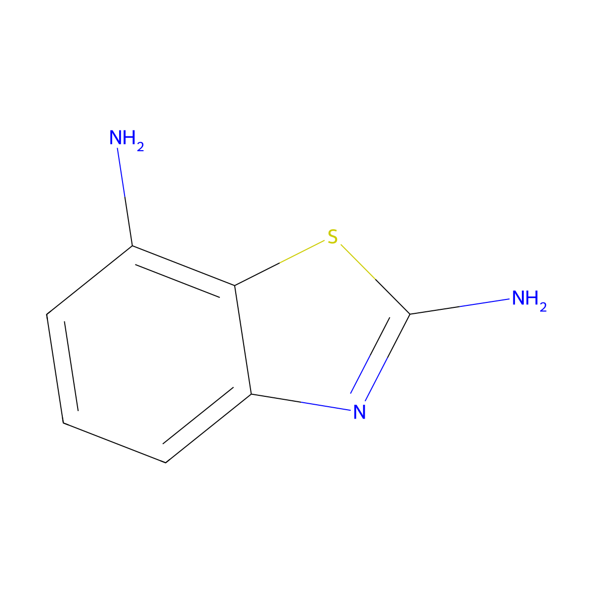 Benzo[d]thiazole-2,7-diamine molecular structure, CAS 100958-73-4