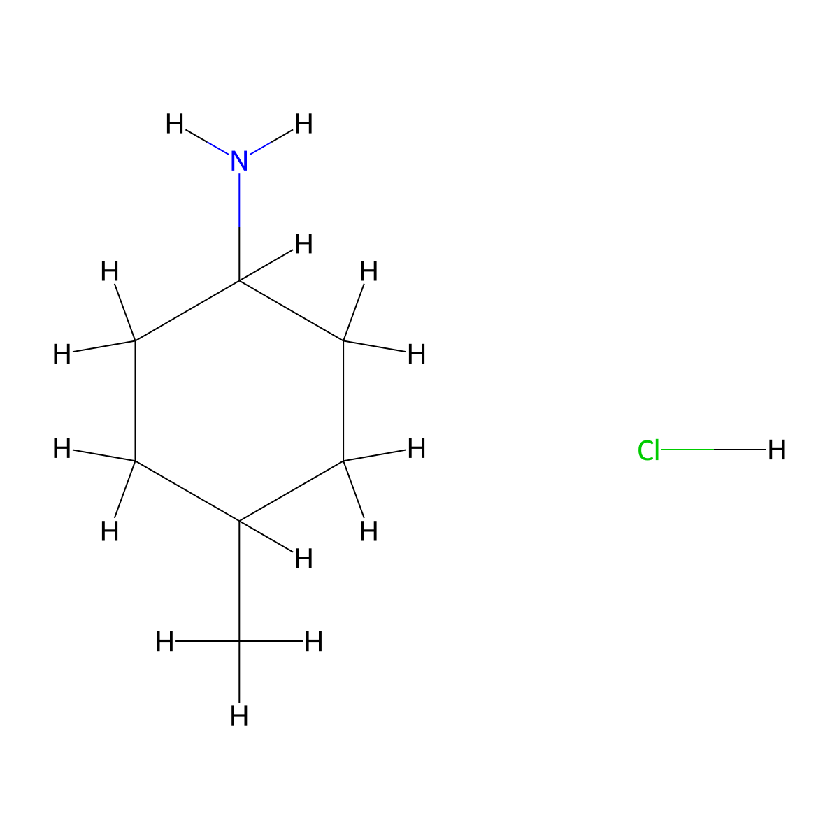 4-Methylcyclohexylamine Hydrochloride molecular structure, CAS 100959-19-1