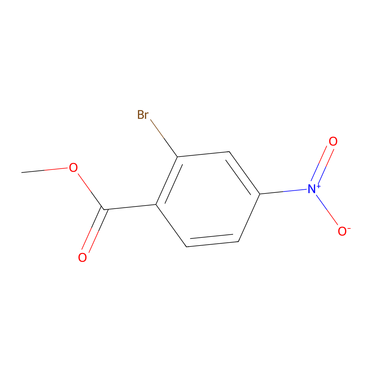 Methyl 2-Bromo-4-nitrobenzoate molecular structure, CAS 100959-22-6