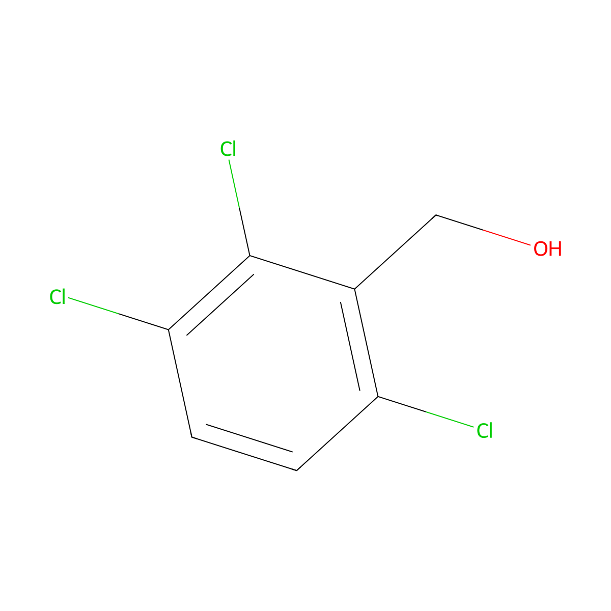 2,3,6-Trichlorobenzyl alcohol molecular structure, CAS 100960-29-0