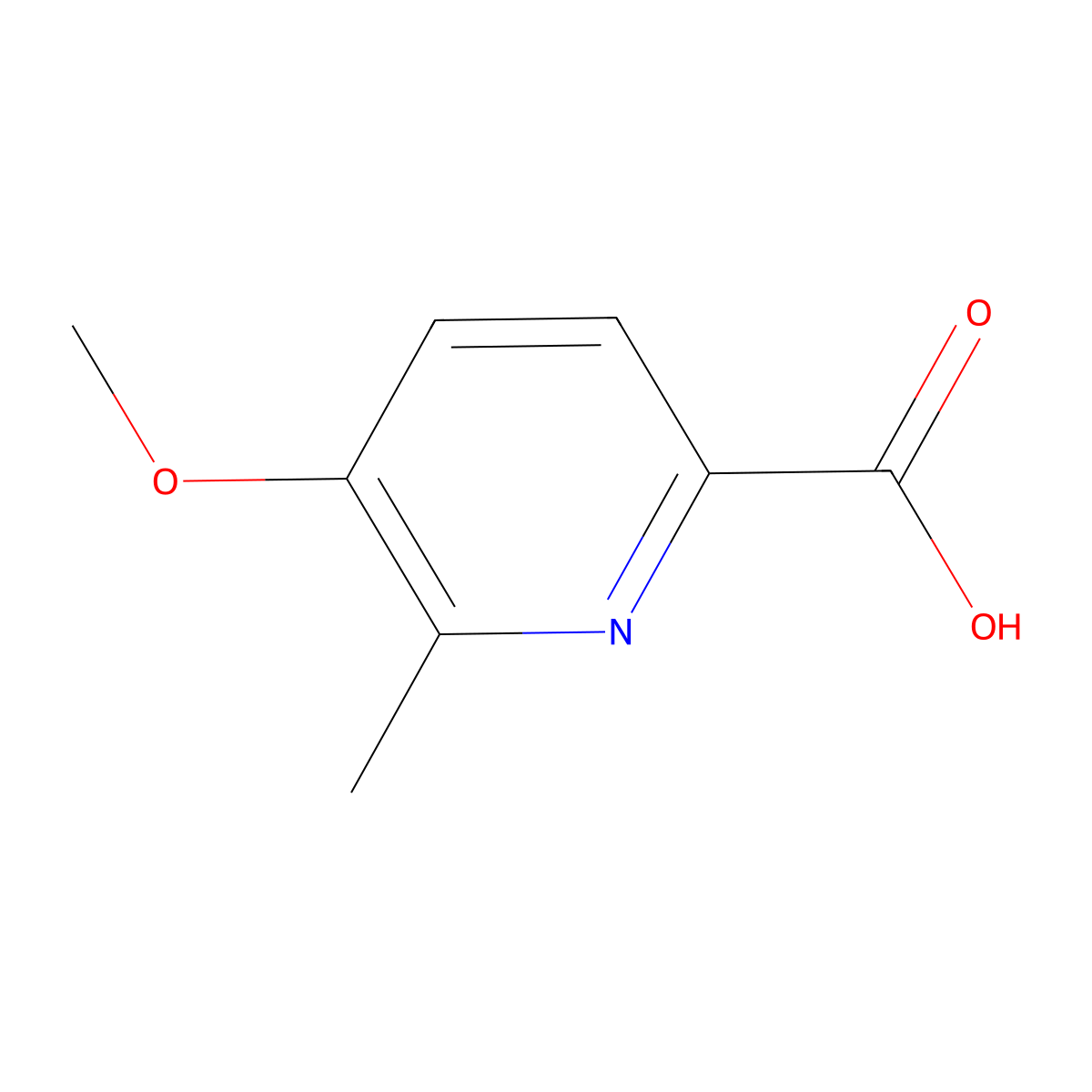 5-Methoxy-6-methylpicolinic acid molecular structure, CAS 100960-94-9