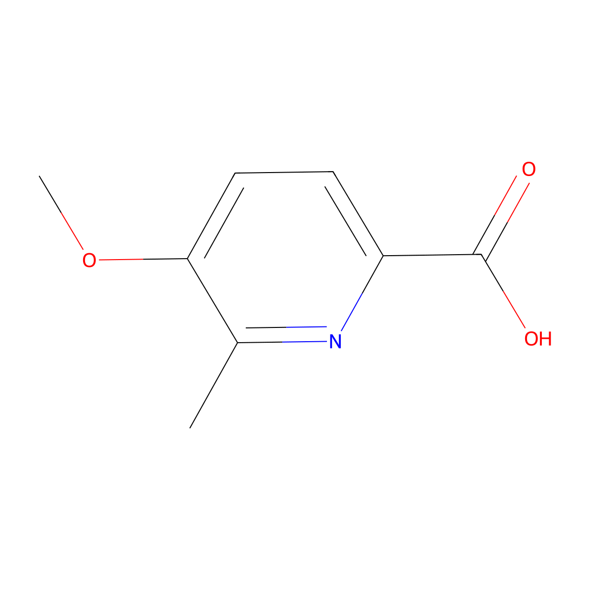 5-Methoxy-6-methylpicolinic acid molecular structure, CAS 100960-94-9