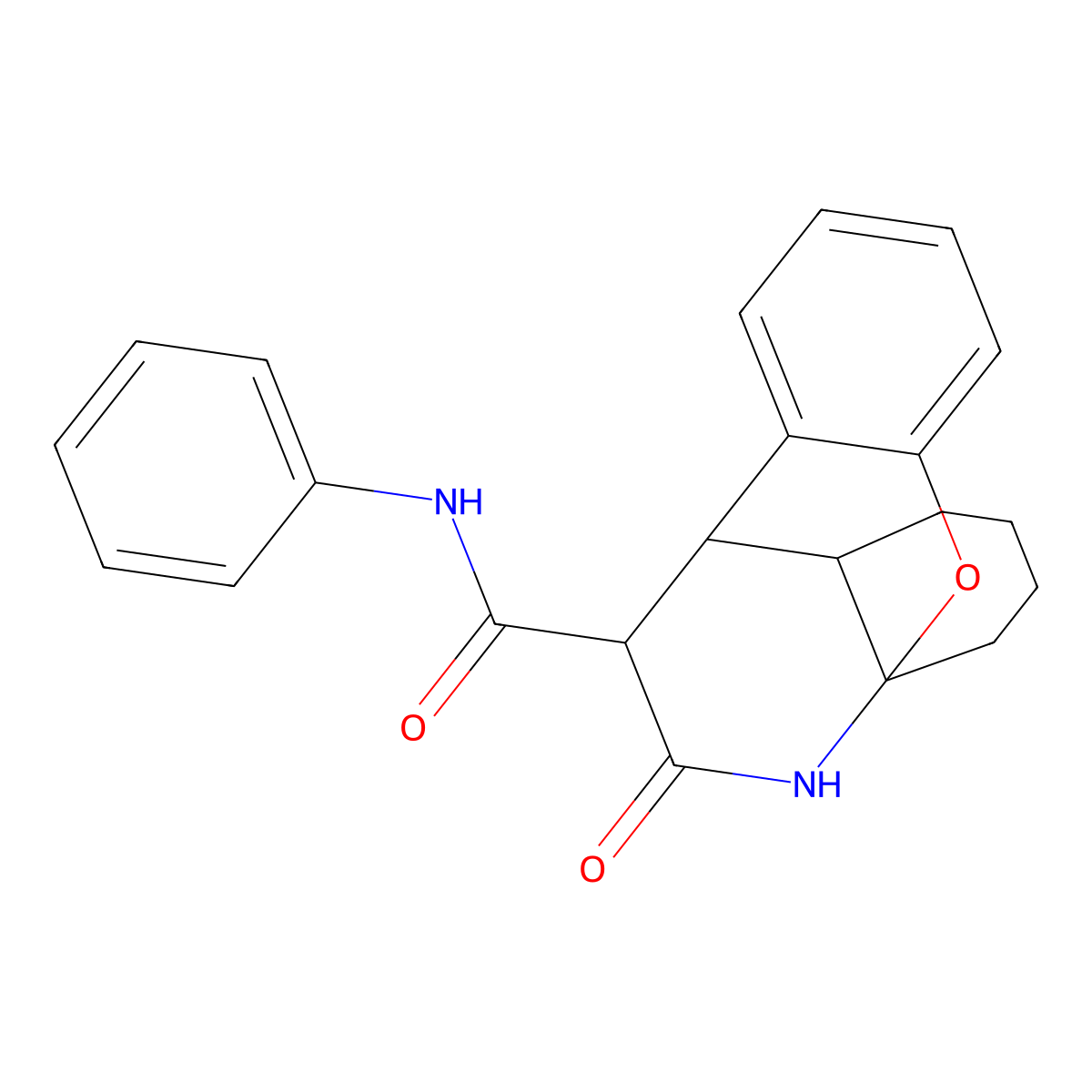12-oxo-N-phenyl-1,2,3,4,9,9a-hexahydro-4a,9-(epiminoethano)xanthene-11-carboxamide molecular structure, CAS 1009606-81-8