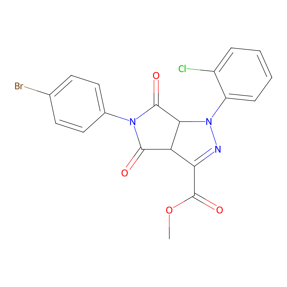 C19H13BrClN3O4 molecular structure, CAS 1009607-48-0
