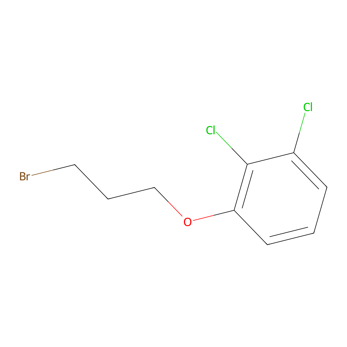 3-Bromopropyl 2,3-dichlorophenyl ether molecular structure, CAS 1009621-74-2