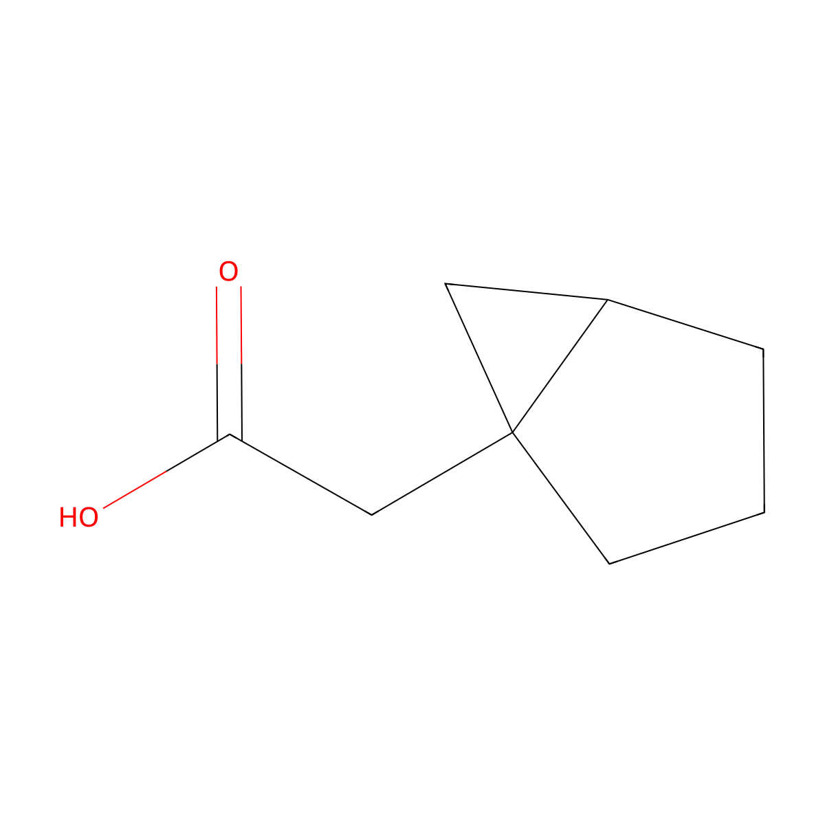 (Bicyclo[3.1.0]hexane-1-yl)acetic acid molecular structure, CAS 1009634-43-8