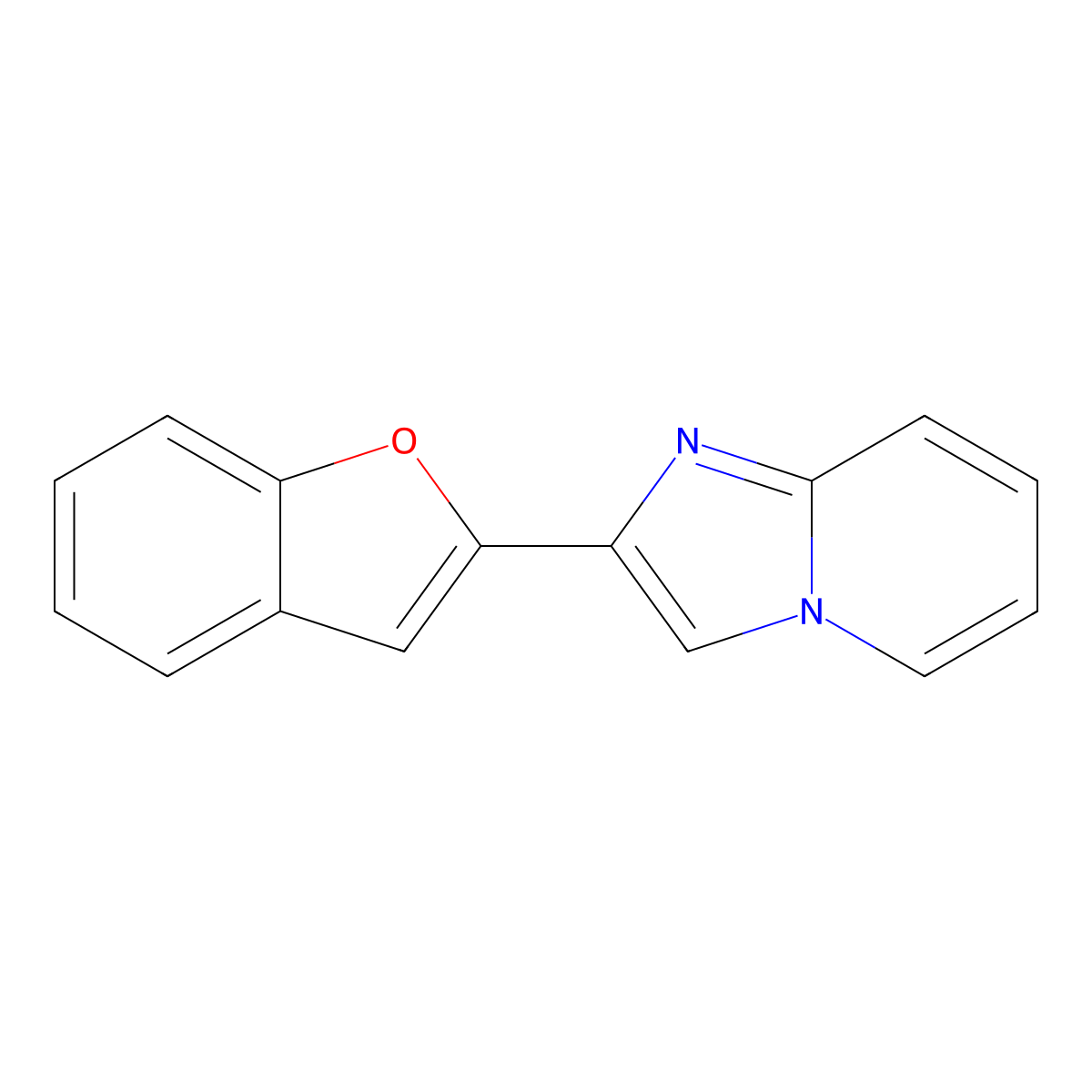 Imidazo[1,2-a]pyridine, 2-(2-benzofuranyl)- molecular structure, CAS 100965-76-2