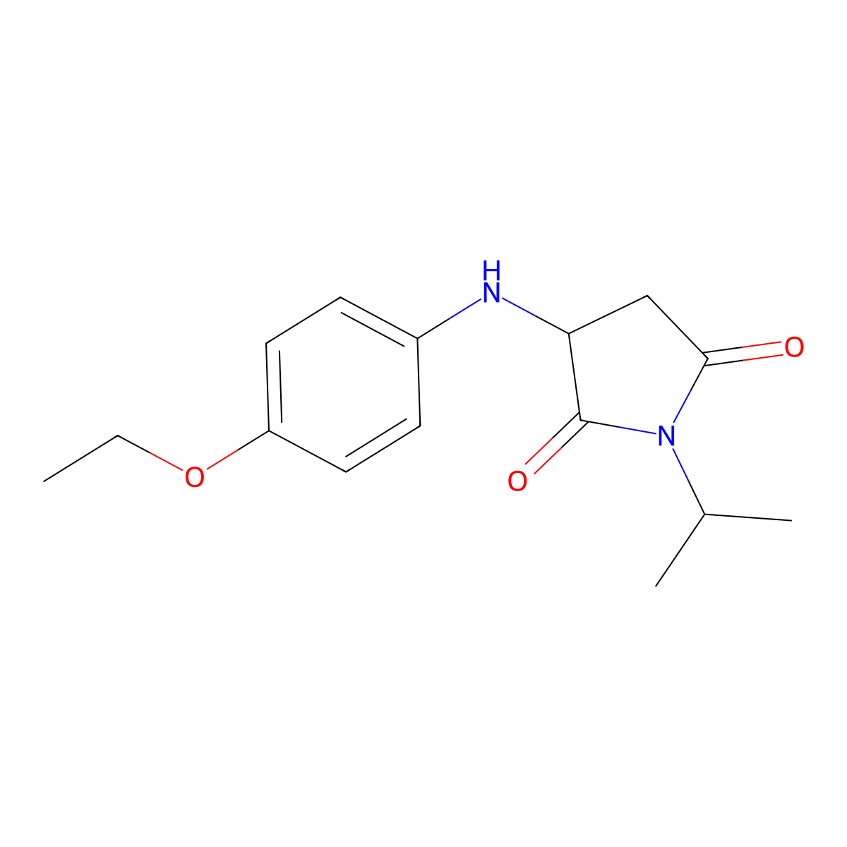 3-((4-Ethoxyphenyl)amino)-1-isopropylpyrrolidine-2,5-dione molecular structure, CAS 1009672-70-1