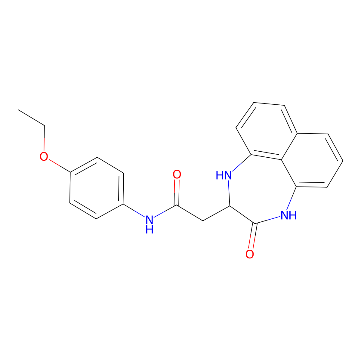 N-(4-ethoxyphenyl)-2-(3-oxo-1,2,3,4-tetrahydronaphtho[1,8-ef][1,4]diazepin-2-yl)acetamide molecular structure, CAS 1009672-77-8