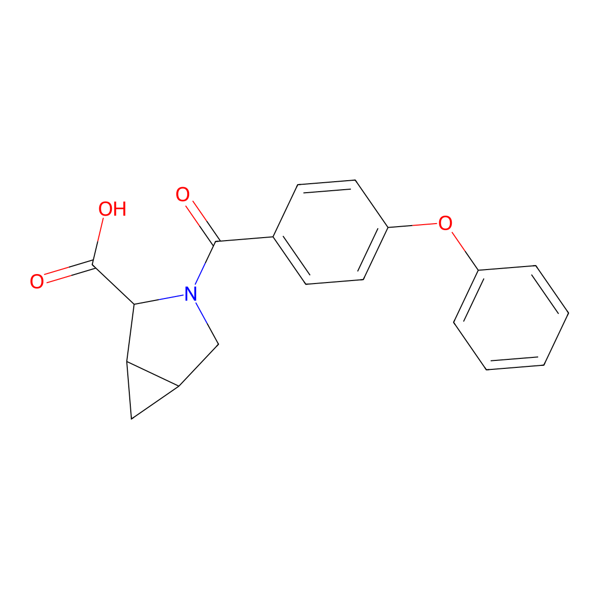 3-(4-phenoxybenzoyl)-3-azabicyclo[3.1.0]hexane-2-carboxylic Acid molecular structure, CAS 1009674-13-8