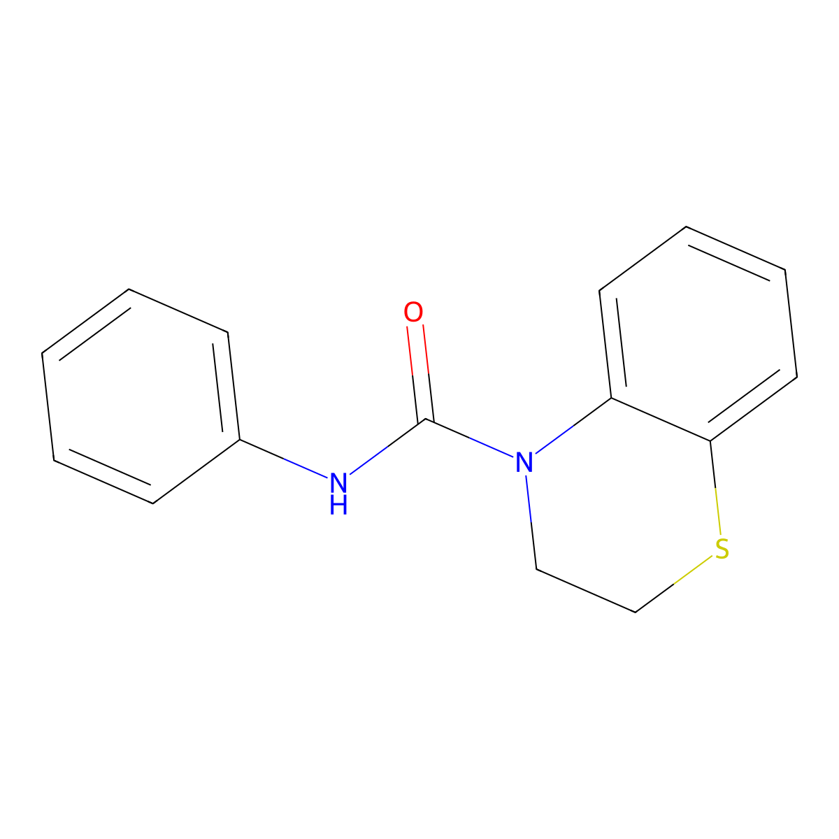 N-phenyl-2,3-dihydro-4H-1,4-benzothiazine-4-carboxamide molecular structure, CAS 100969-16-2
