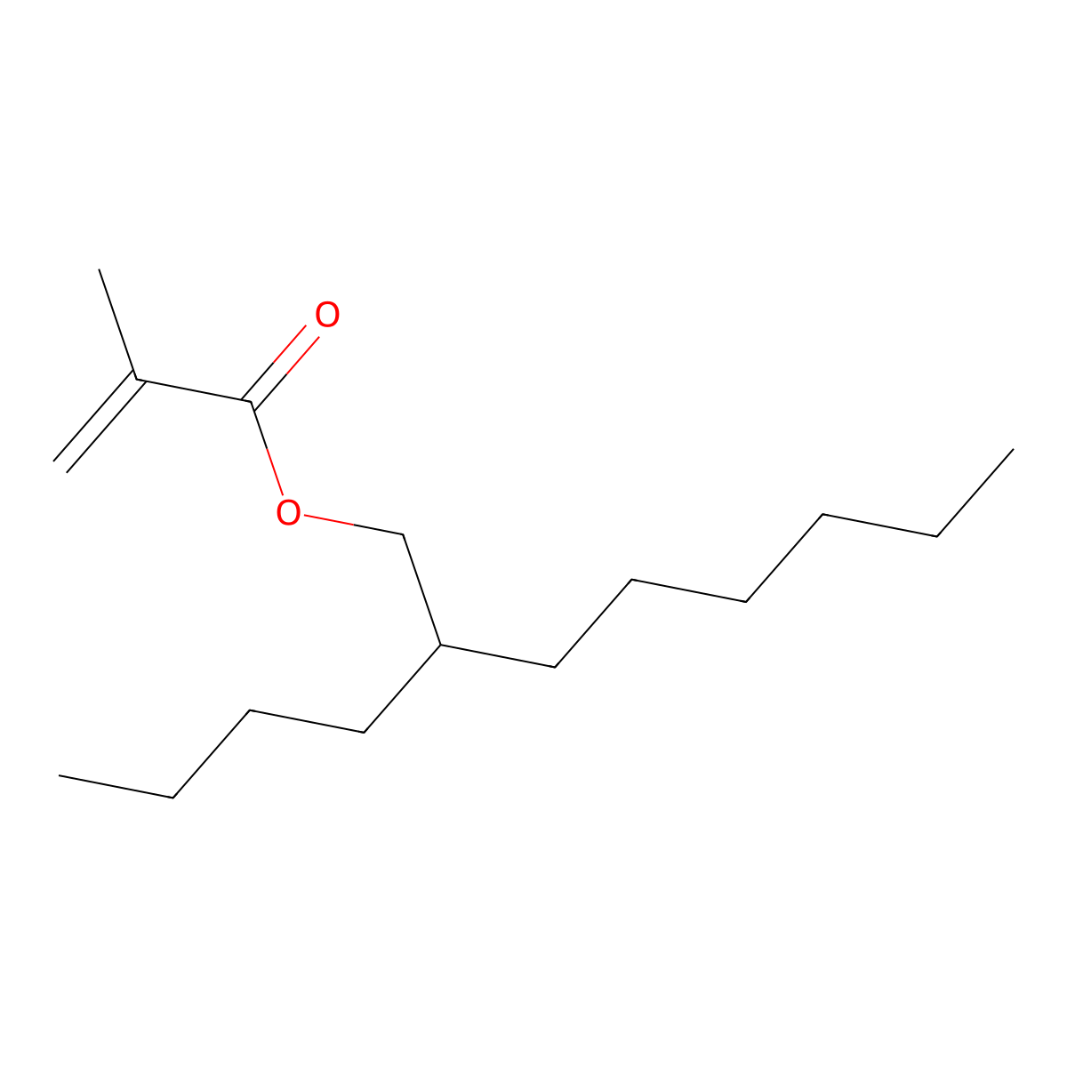 2-Butyloctyl 2-methyl-2-propenoate molecular structure, CAS 10097-26-4