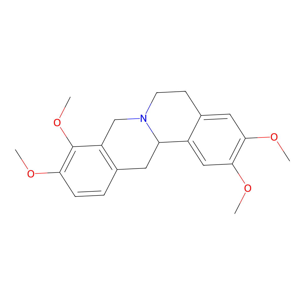 Rotundine molecular structure, CAS 10097-84-4
