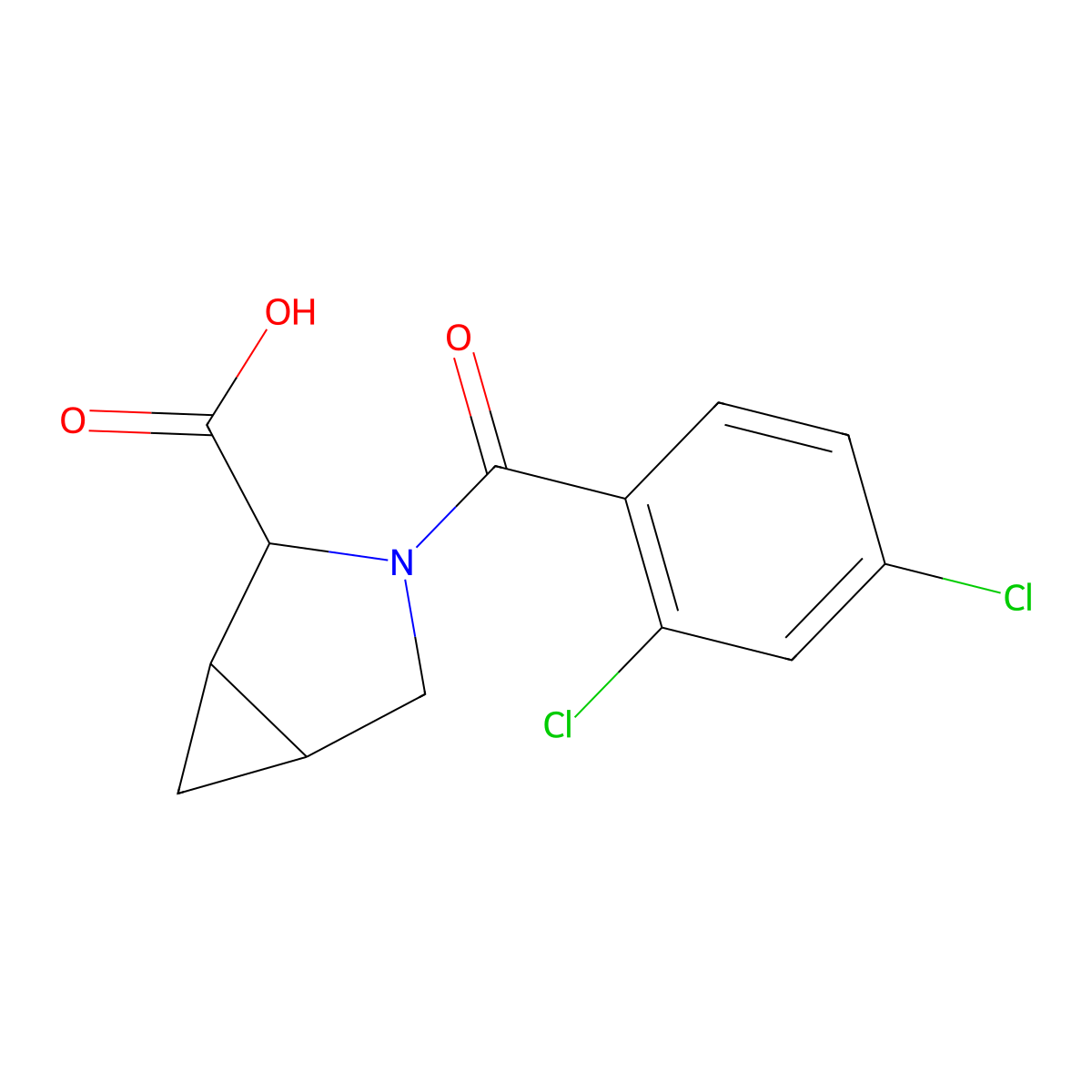 3-(2,4-Dichlorobenzoyl)-3-azabicyclo[3.1.0]hexane-2-carboxylic acid molecular structure, CAS 1009716-18-0