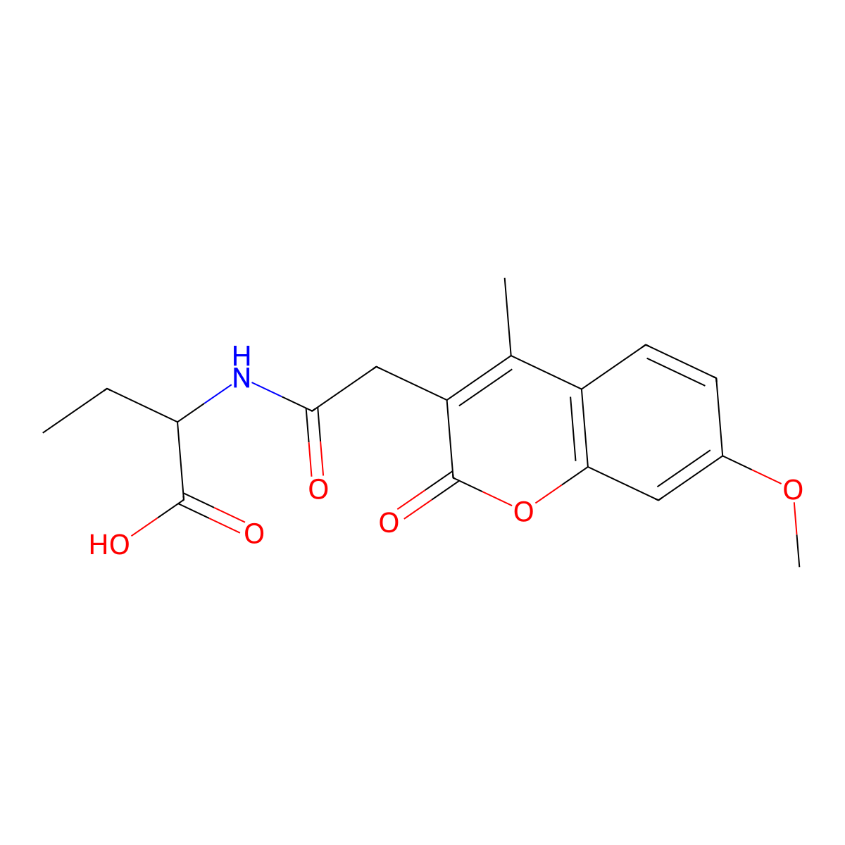 2-{[(7-methoxy-4-methyl-2-oxo-2H-chromen-3-yl)acetyl]amino}butanoic acid molecular structure, CAS 1009718-45-9