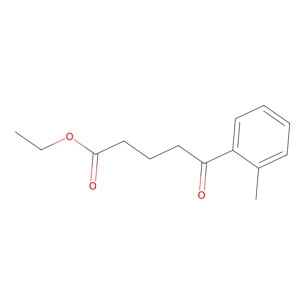 Ethyl 5-(2-methylphenyl)-5-oxovalerate molecular structure, CAS 100972-13-2