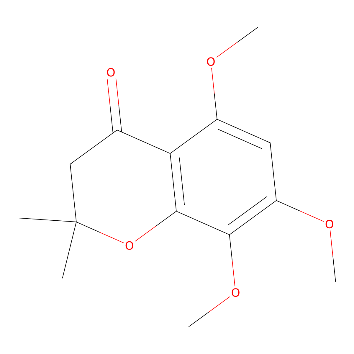 2,2-Dimethyl-5,7,8-trimethoxy-4-chromanone molecular structure, CAS 100972-76-7