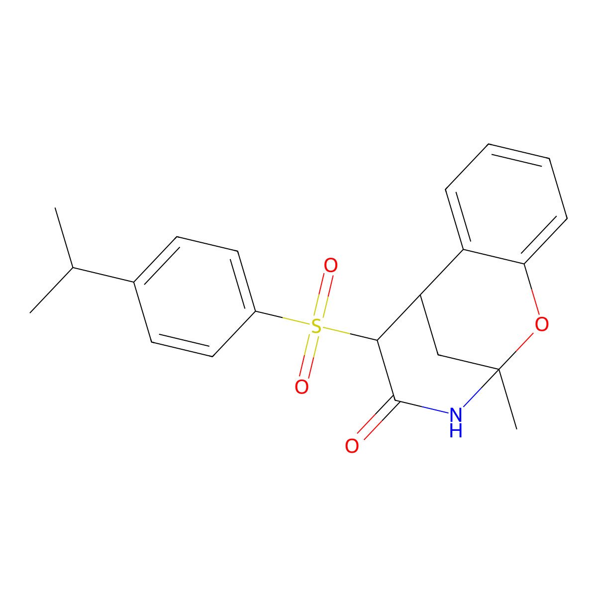 5-[(4-isopropylphenyl)sulfonyl]-2-methyl-2,3,5,6-tetrahydro-4H-2,6-methano-1,3-benzoxazocin-4-one molecular structure, CAS 1009733-33-8