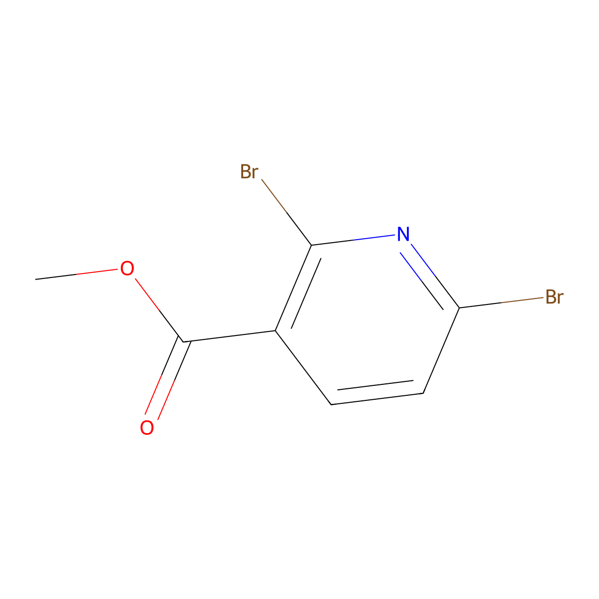 Methyl 2,6-dibromopyridine-3-carboxylate molecular structure, CAS 1009735-22-1