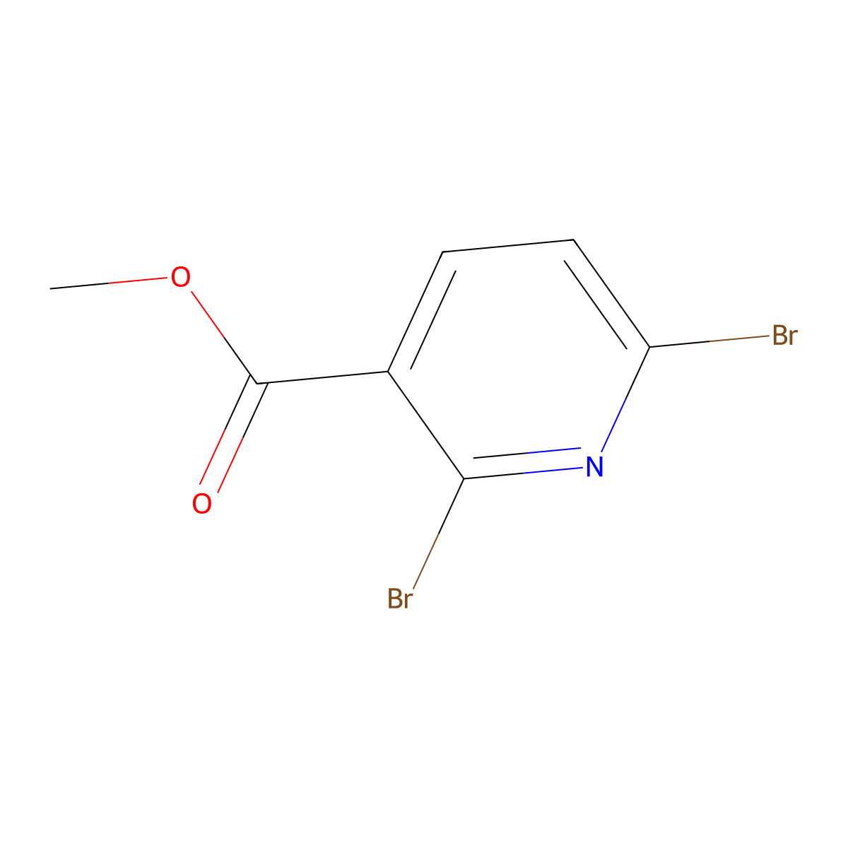 Methyl 2,6-dibromopyridine-3-carboxylate molecular structure, CAS 1009735-22-1