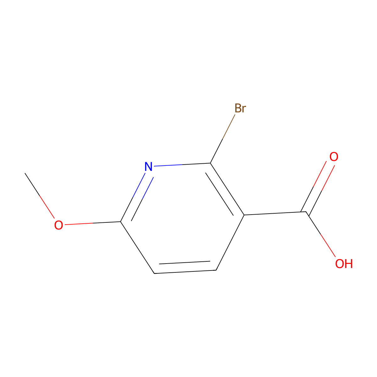 2-Bromo-6-methoxynicotinic acid molecular structure, CAS 1009735-25-4