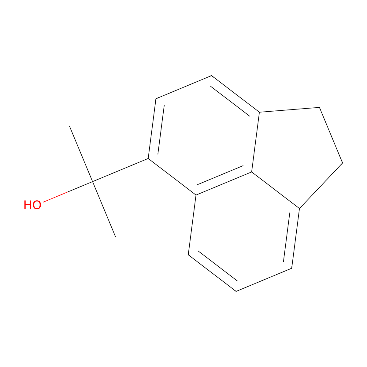 1,2-Dihydro-alpha,alpha-dimethyl-5-acenaphthylenemethanol molecular structure, CAS 100975-68-6