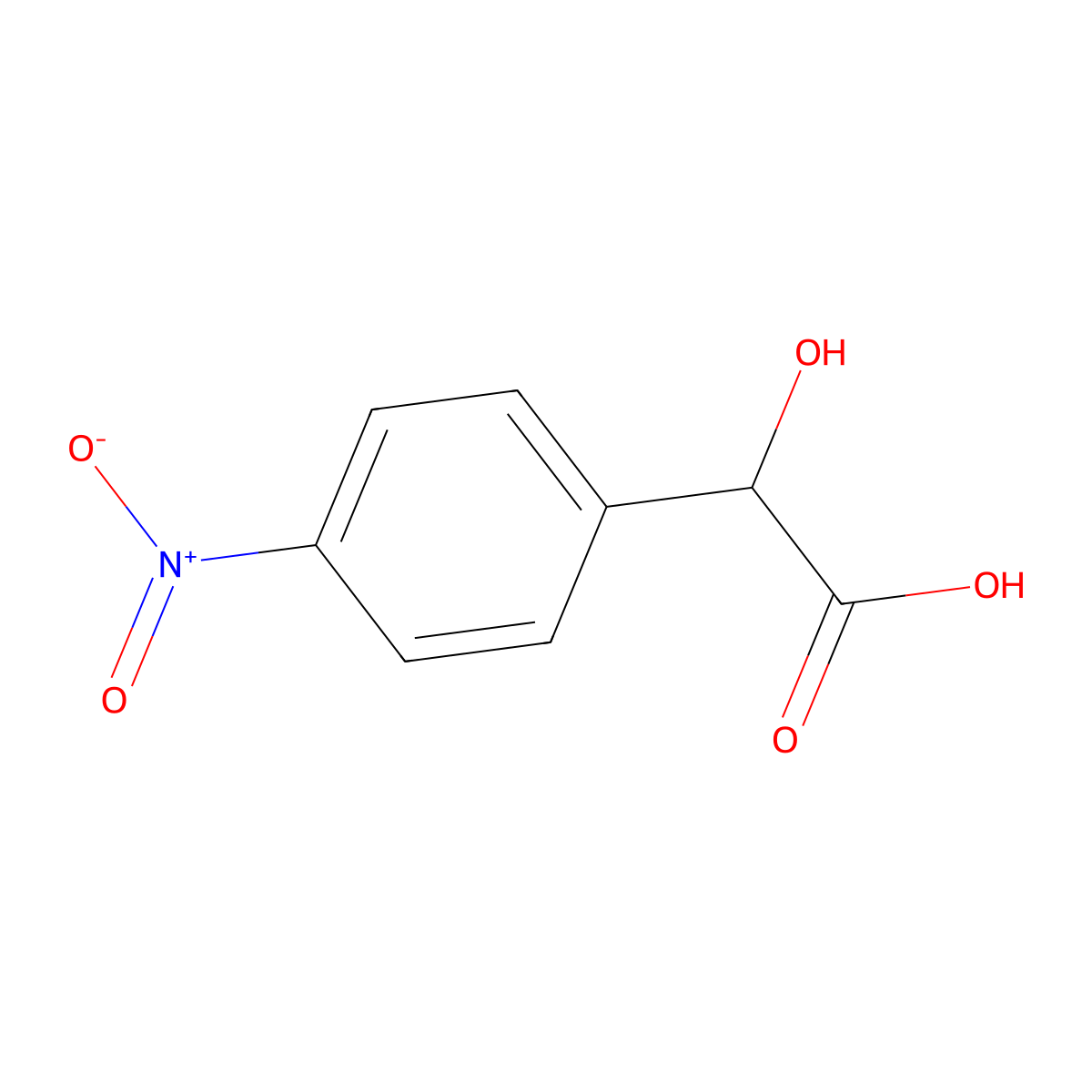 p-Nitromandelic acid molecular structure, CAS 10098-39-2