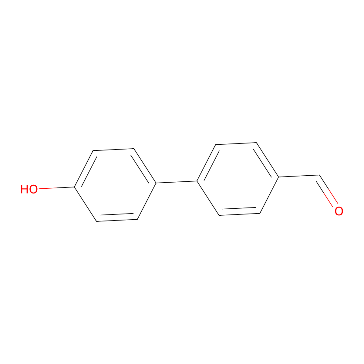 4-(4-Hydroxyphenyl)benzaldehyde molecular structure, CAS 100980-82-3