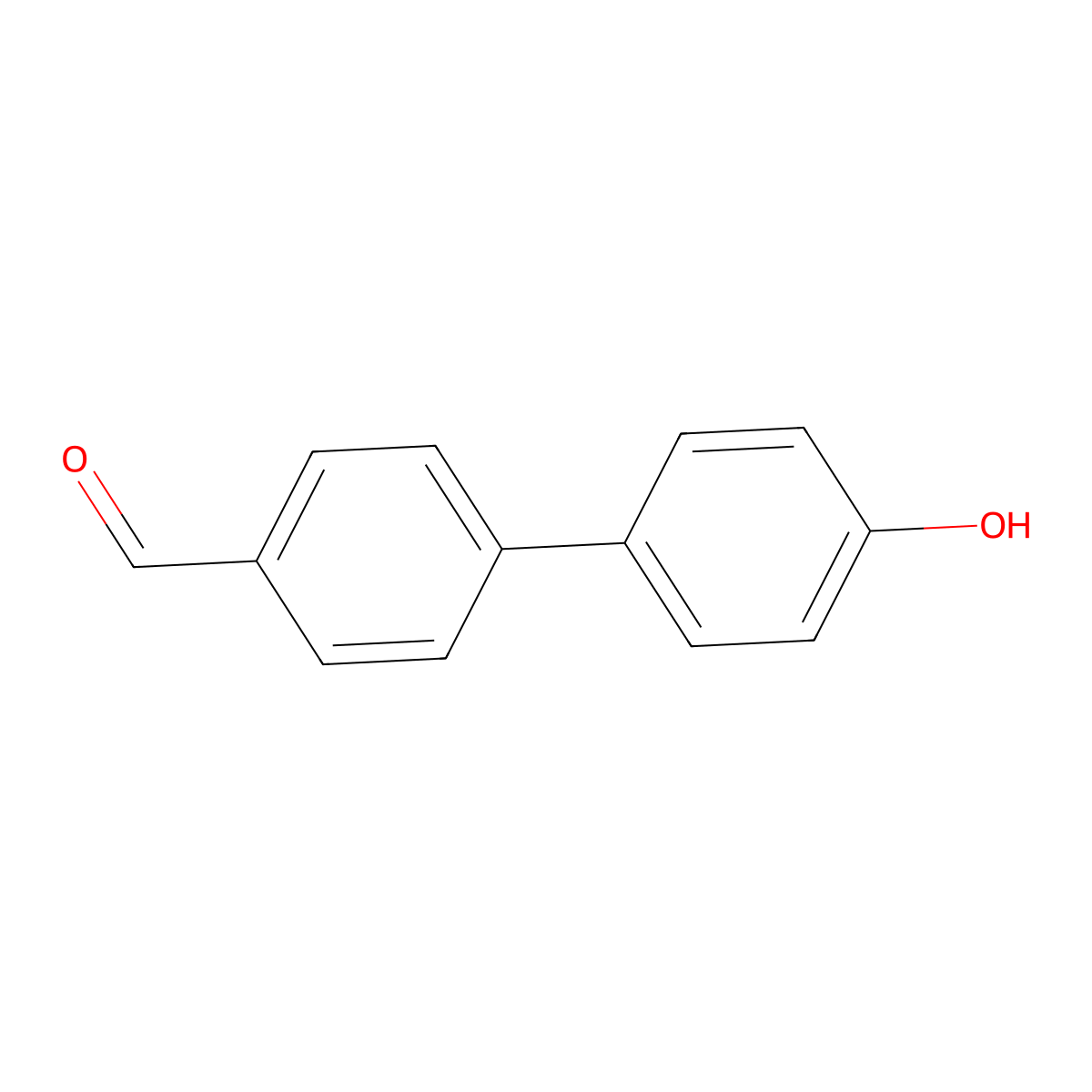 4-(4-Hydroxyphenyl)benzaldehyde molecular structure, CAS 100980-82-3