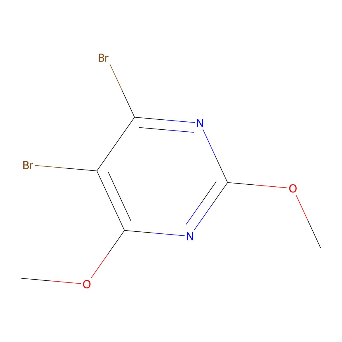 4,5-Dibromo-2,6-dimethoxypyrimidine molecular structure, CAS 1009812-01-4
