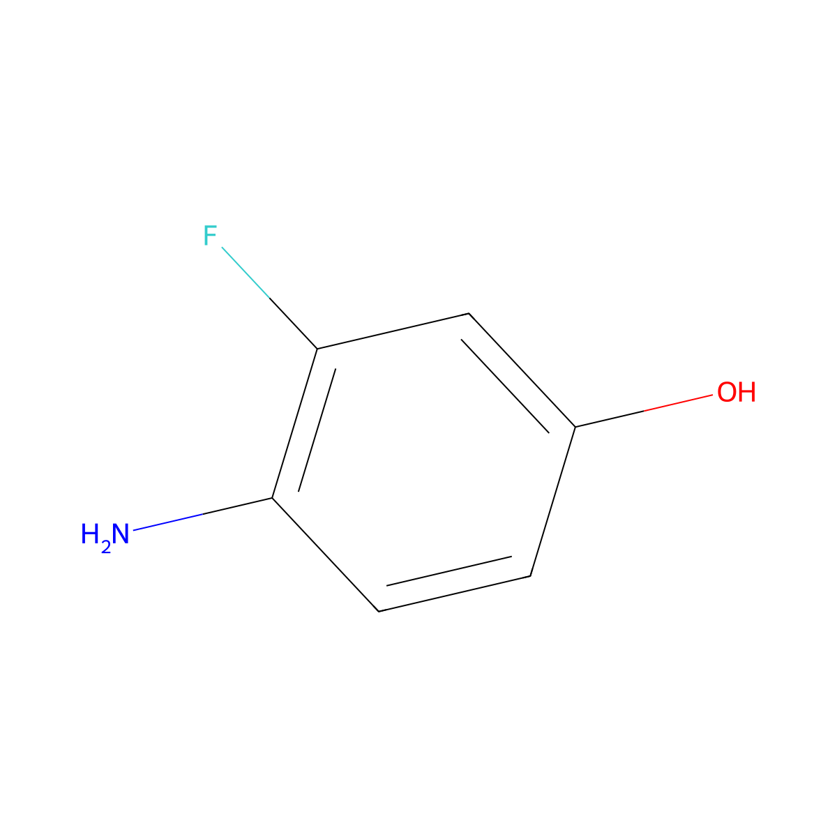 4-Amino-3-fluorophenol molecular structure, CAS 1009816-75-4