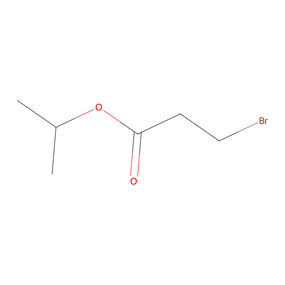 Isopropyl 3-bromopropanoate molecular structure, CAS 100983-10-6