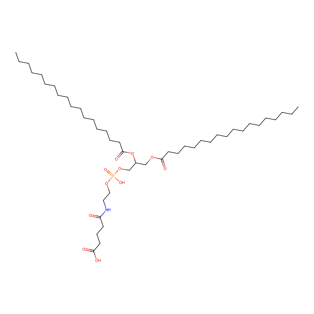DSPE-glutaric acid molecular structure, CAS 1009838-54-3