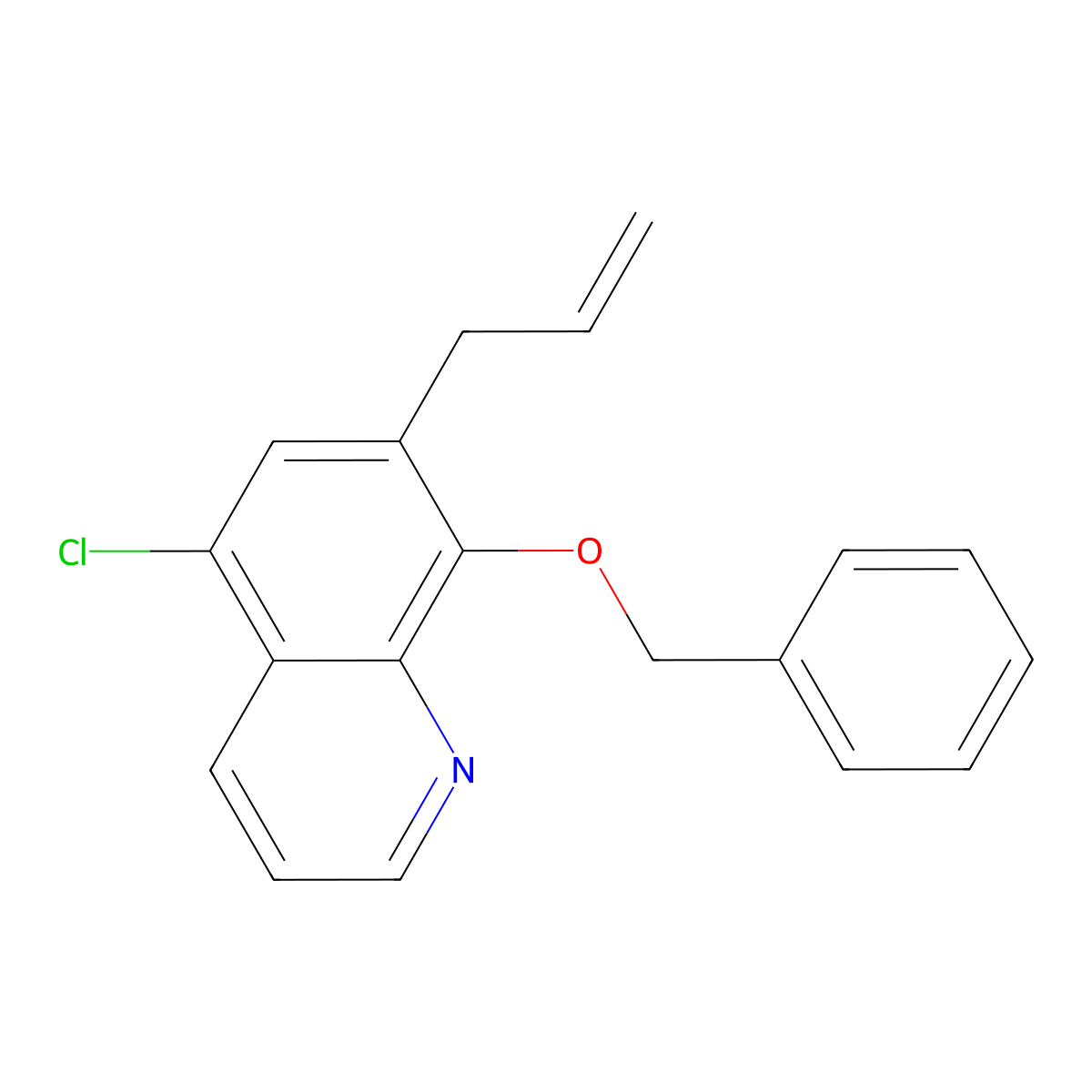 7-Allyl-8-(benzyloxy)-5-chloroquinoline molecular structure, CAS 1009842-68-5