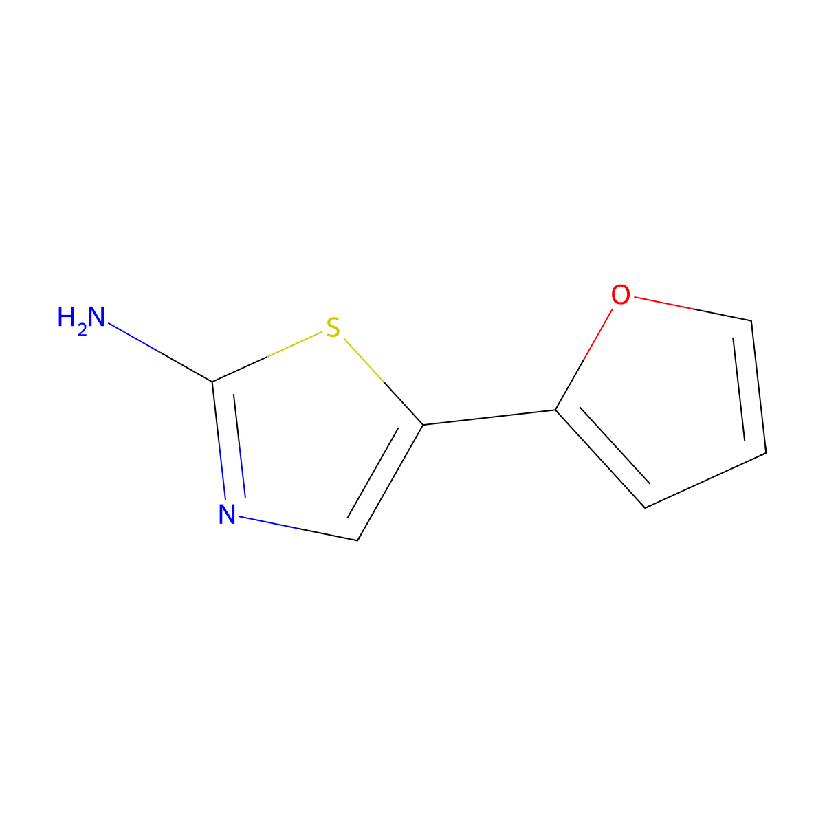 5-(Furan-2-yl)thiazol-2-amine molecular structure, CAS 100988-26-9